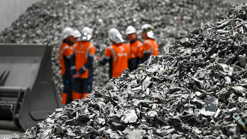 Til forskjell fra prosesskrap fra produksjonsprosesser har brukt aluminium et karbonfotavtrykk nær null siden alle utslipp allerede er gjort opp for.