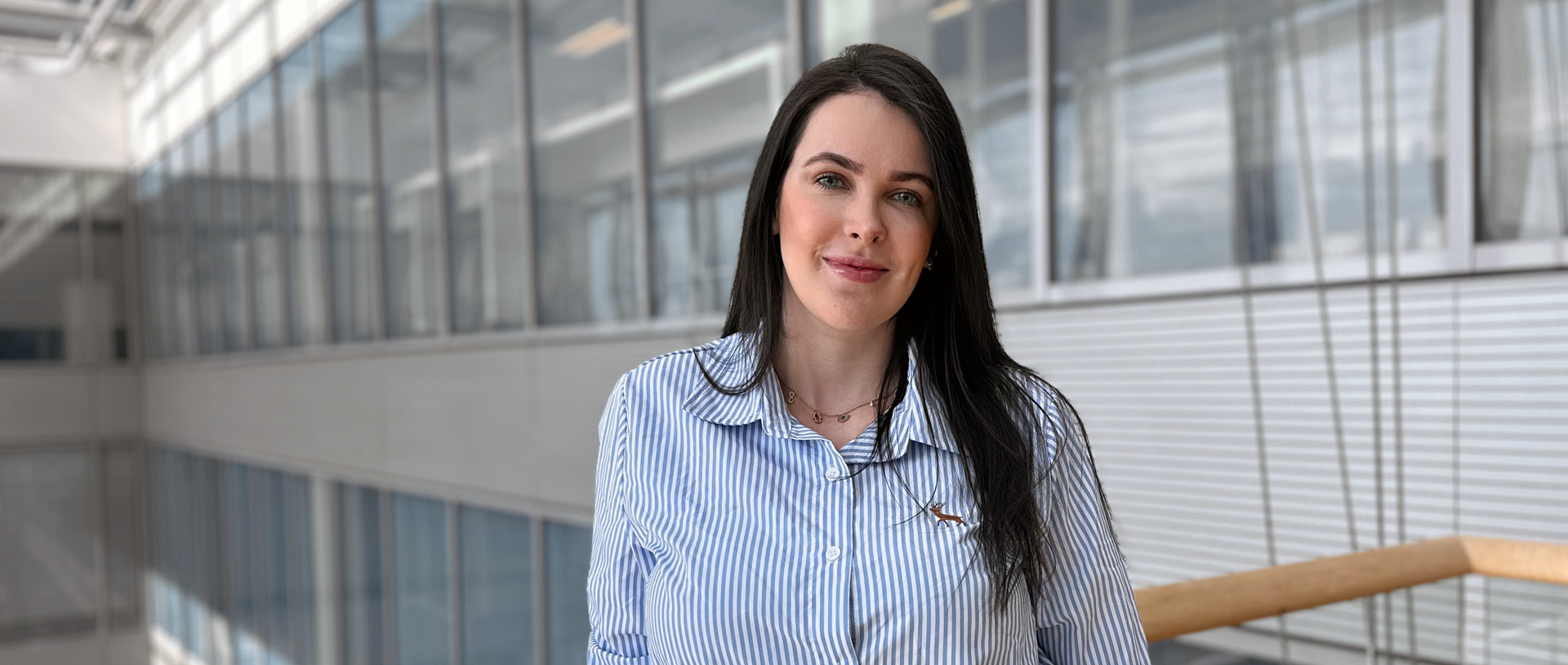 a person smiling for the camera