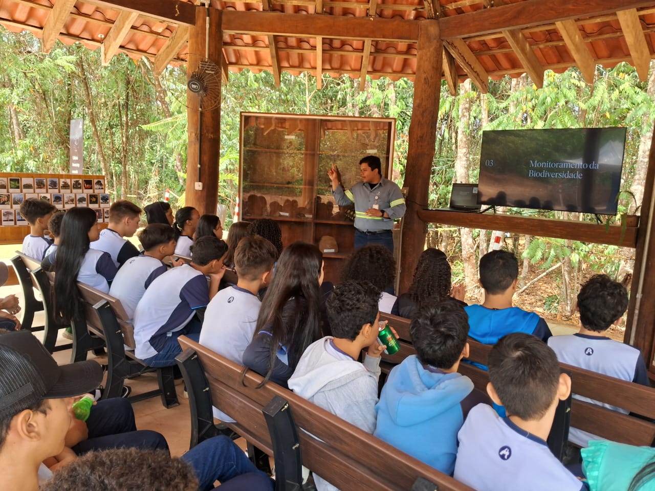 a person addressing a group of people