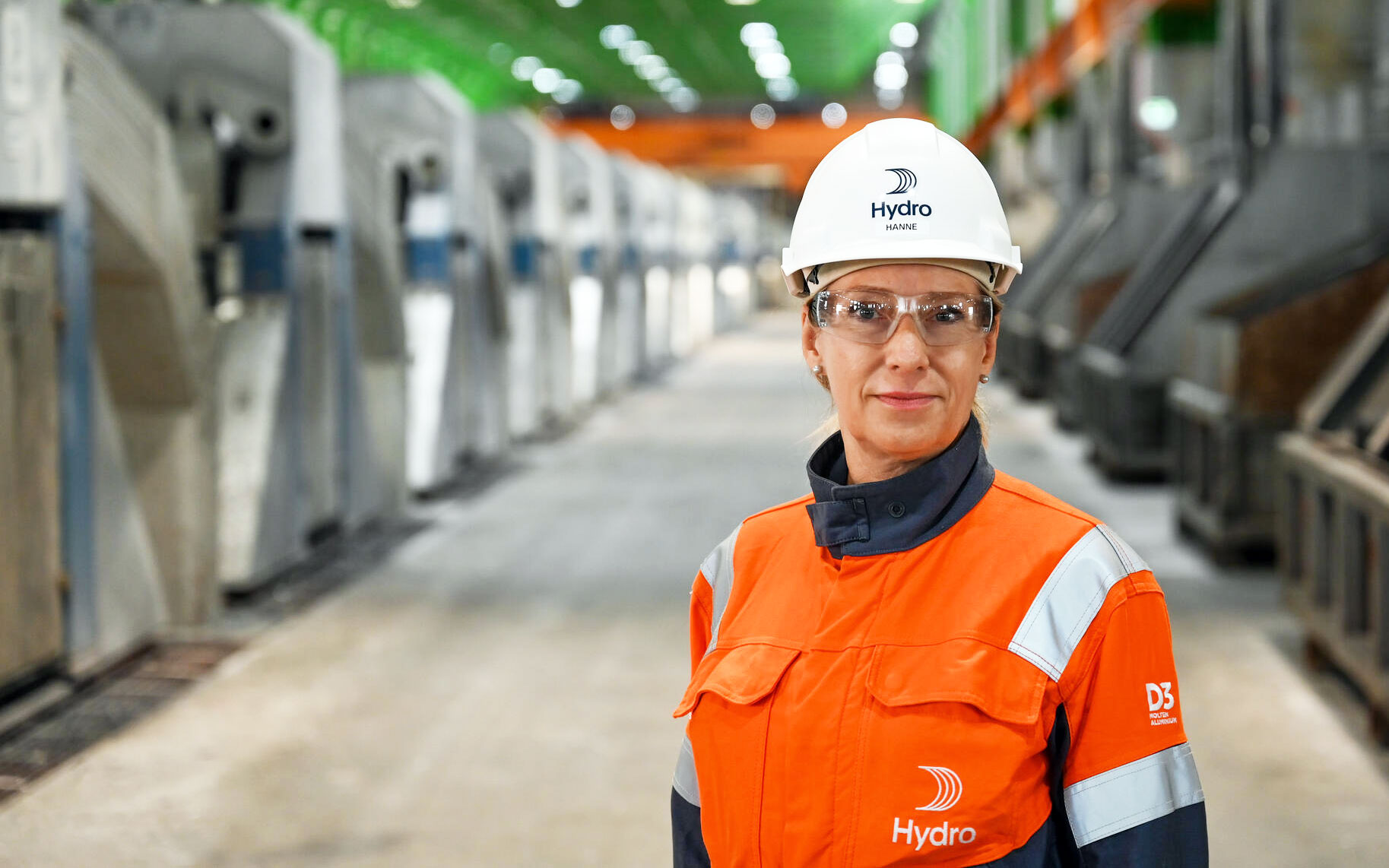 Konserndirektør for Hydro Aluminium Metal, Hanne Simensen, på Karmøy.
