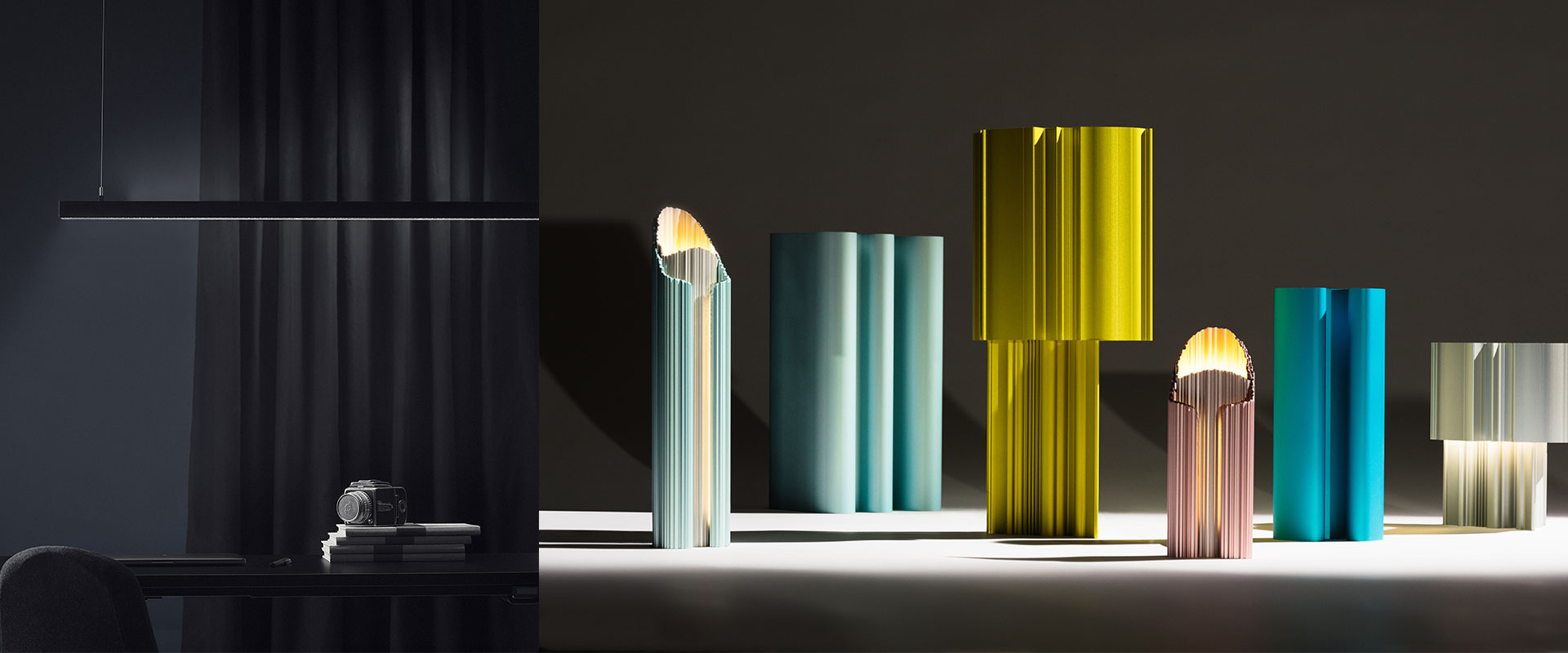 a group of candles on a table