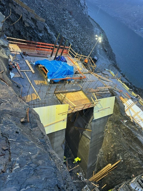 Pågåaende arbeid ved lukekonstruksjon