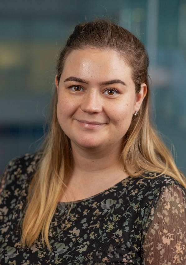 a woman with long hair