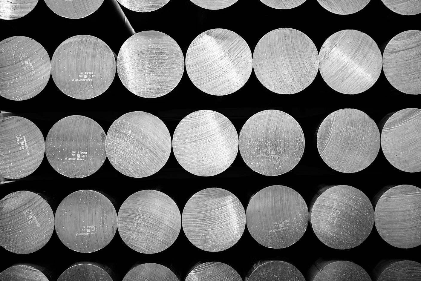 a group of round objects