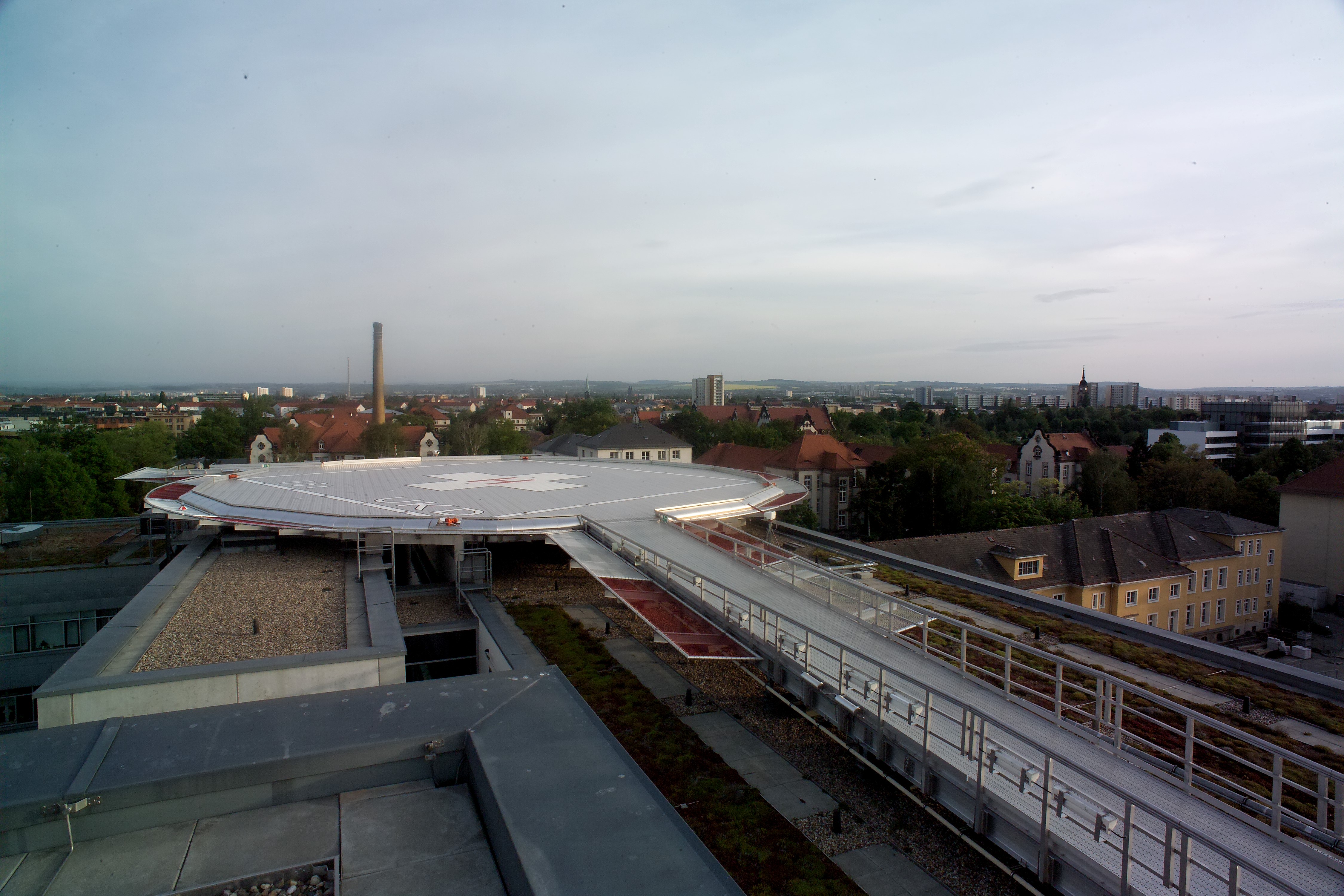 a large metal structure with a walkway over it