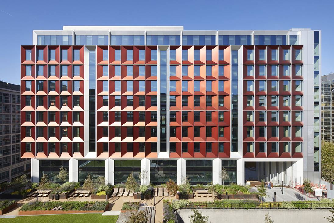 Exterior of multi story building