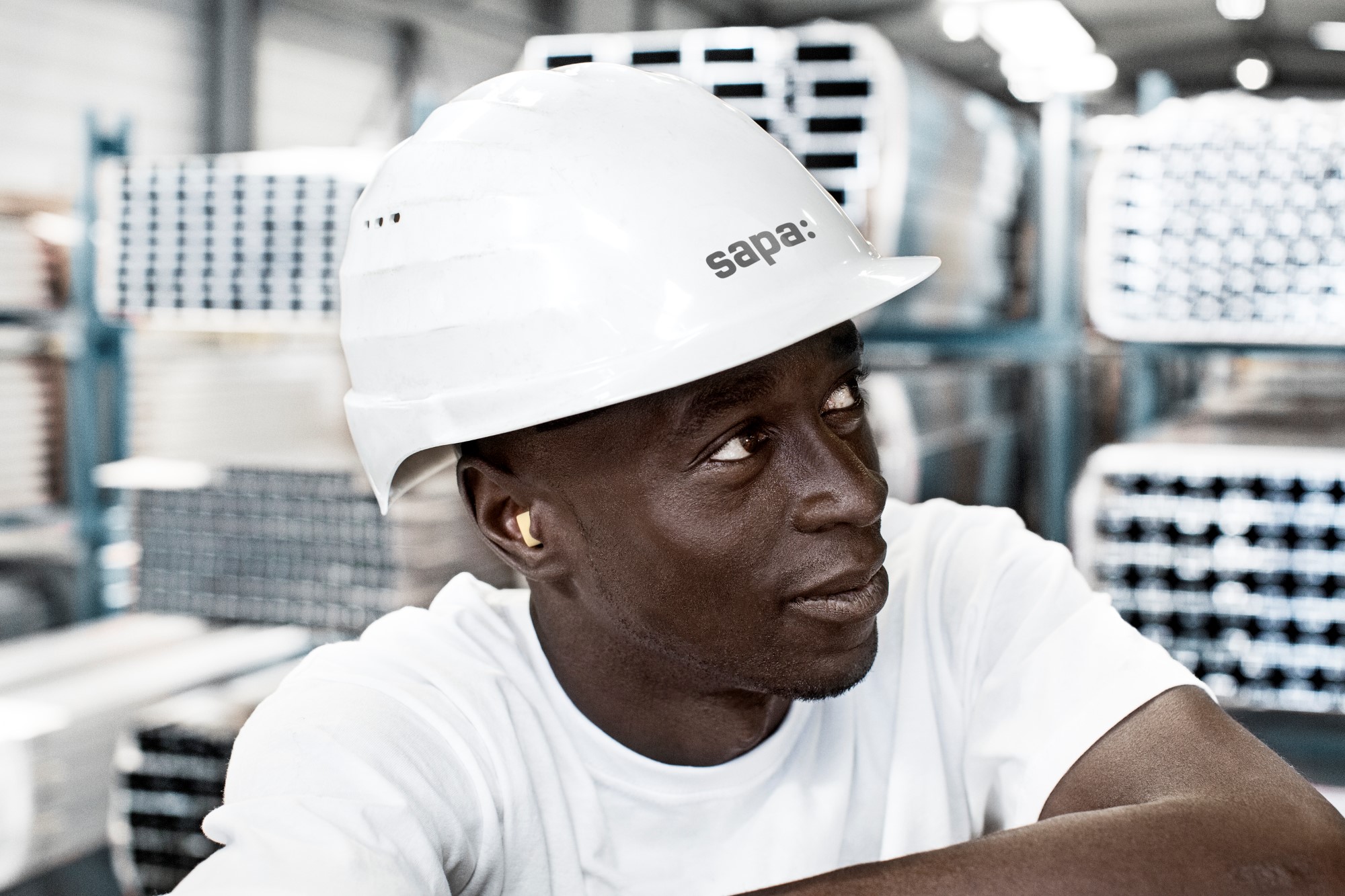 a man wearing a hard hat