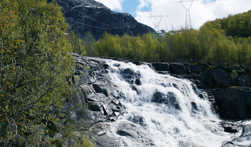 Power_lines_and_water_fall_ Power_lines_and_water_fall_